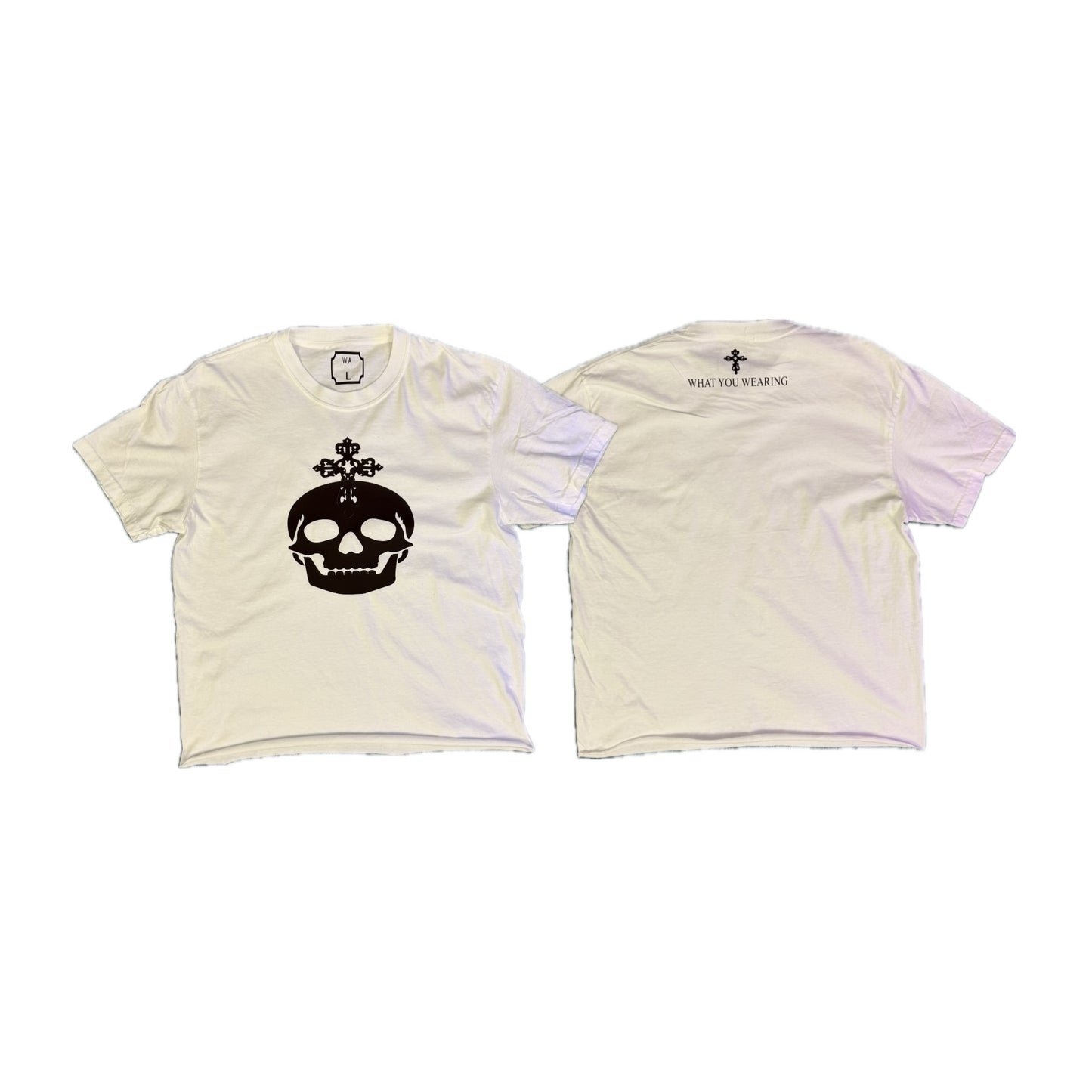 W.A CROPPED TEE WHITE