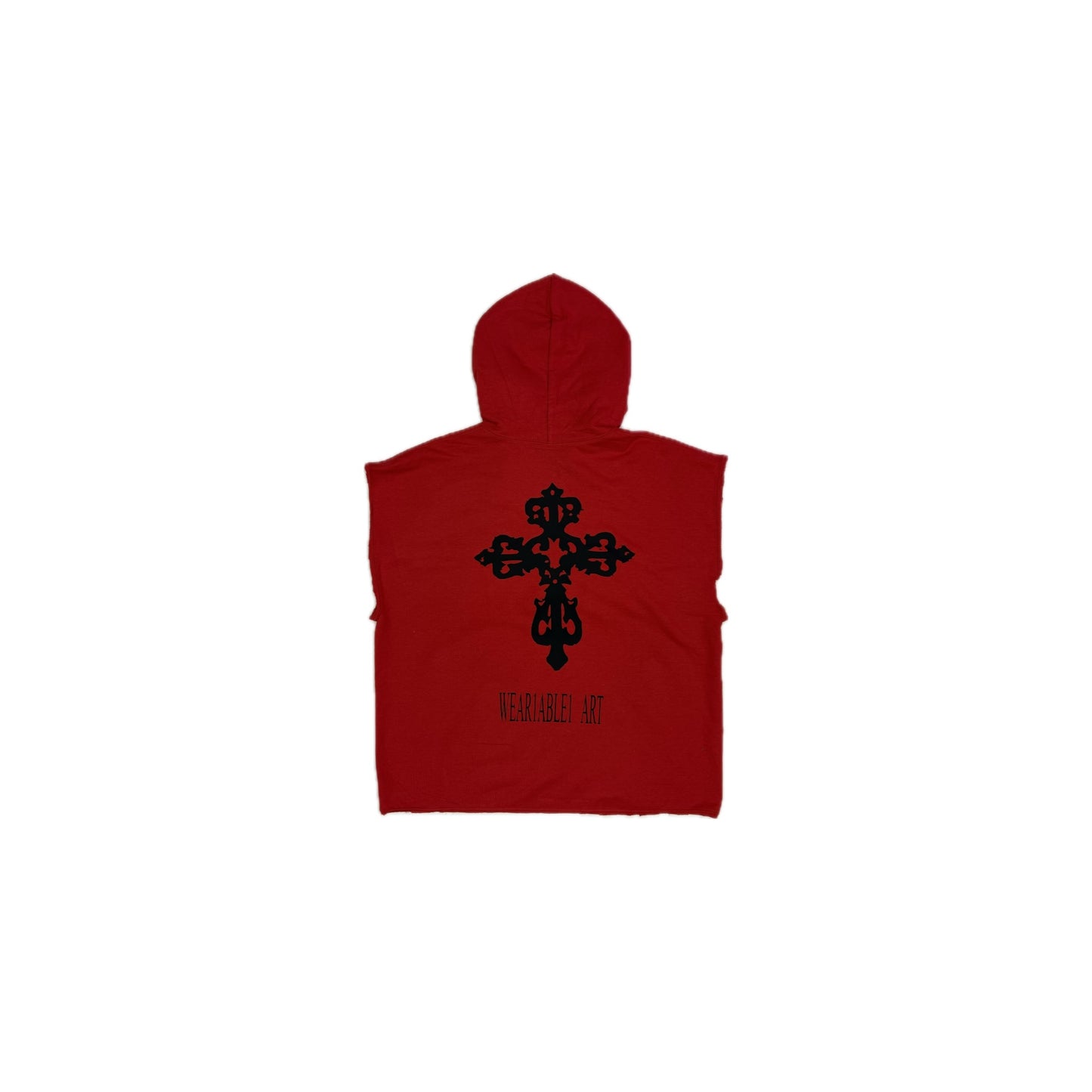 W.A CROPPED HOODIE SLEEVELESS