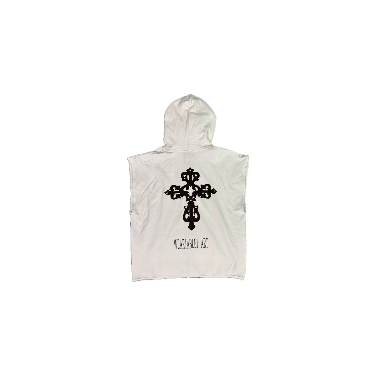 W.A CROPPED HOODIE SLEEVELESS